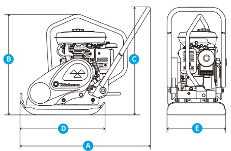 afmetingen F80H VAS afmetingen F80H VAS